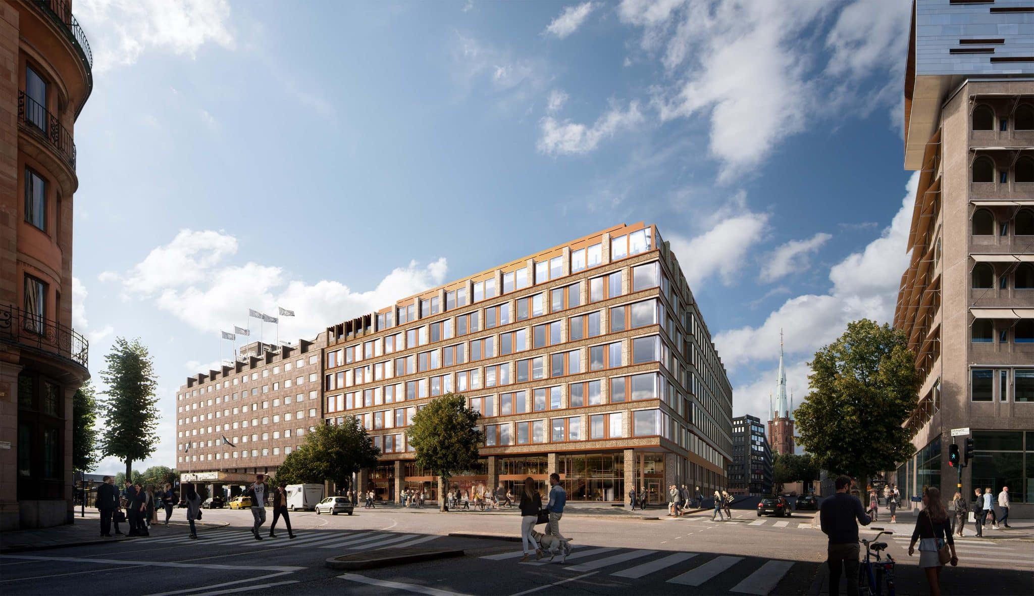 Fastigheten Snäckan 8, vid Sheraton Stockholm Hotel.